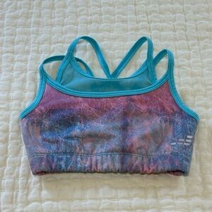 BCG Girls Teal and Pink Sports Bra